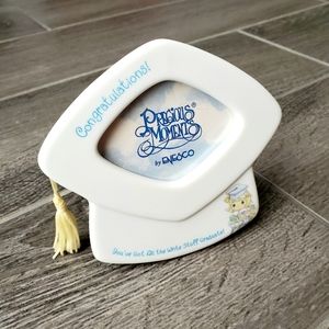 Precious Moments White Graduation Photo Frame Cap